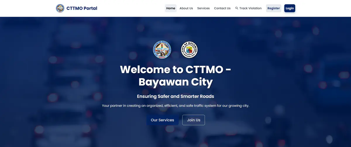 CTTMO traffic violation system interface